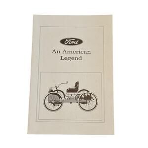 VTG 1967 Ford American Legend Paper Booklet Educational Affair Department Henry